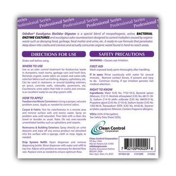 OdoBan® Bioodor Digester, Eucalyptus Scent, 32 Oz Spray Bottle, 12-carton freeshipping - TVN Wholesale